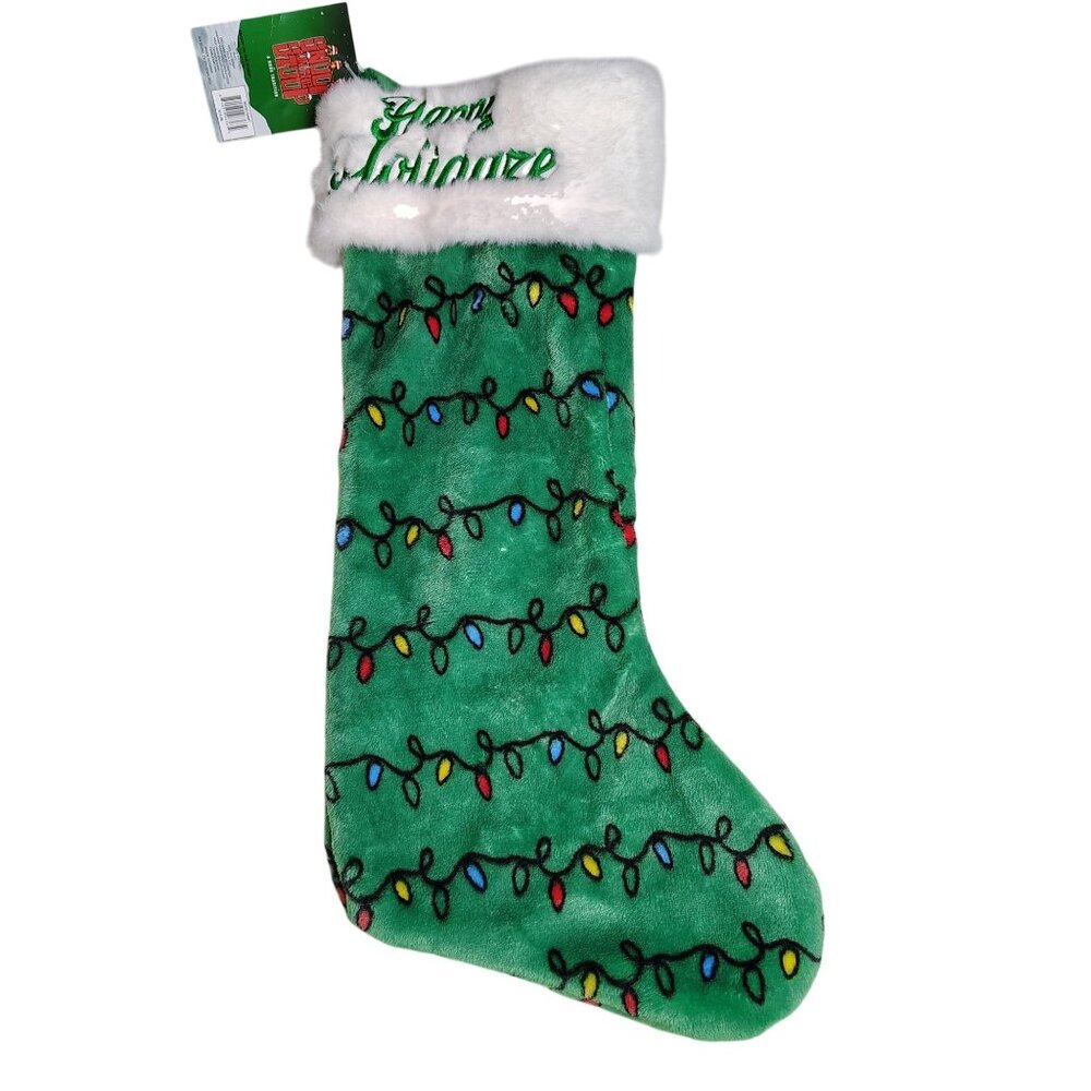 Snoop Dogg 21 inch Happy Holidaze Christmas Stocking With Lights Pattern